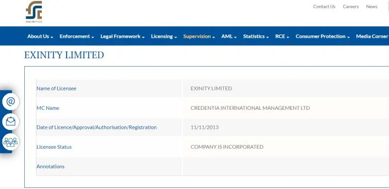 FXTM Regulation Mauritius